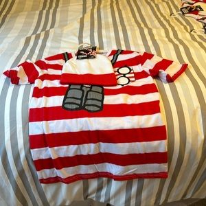 WHERE’S WALDO? Halloween Costume Size S Unisex